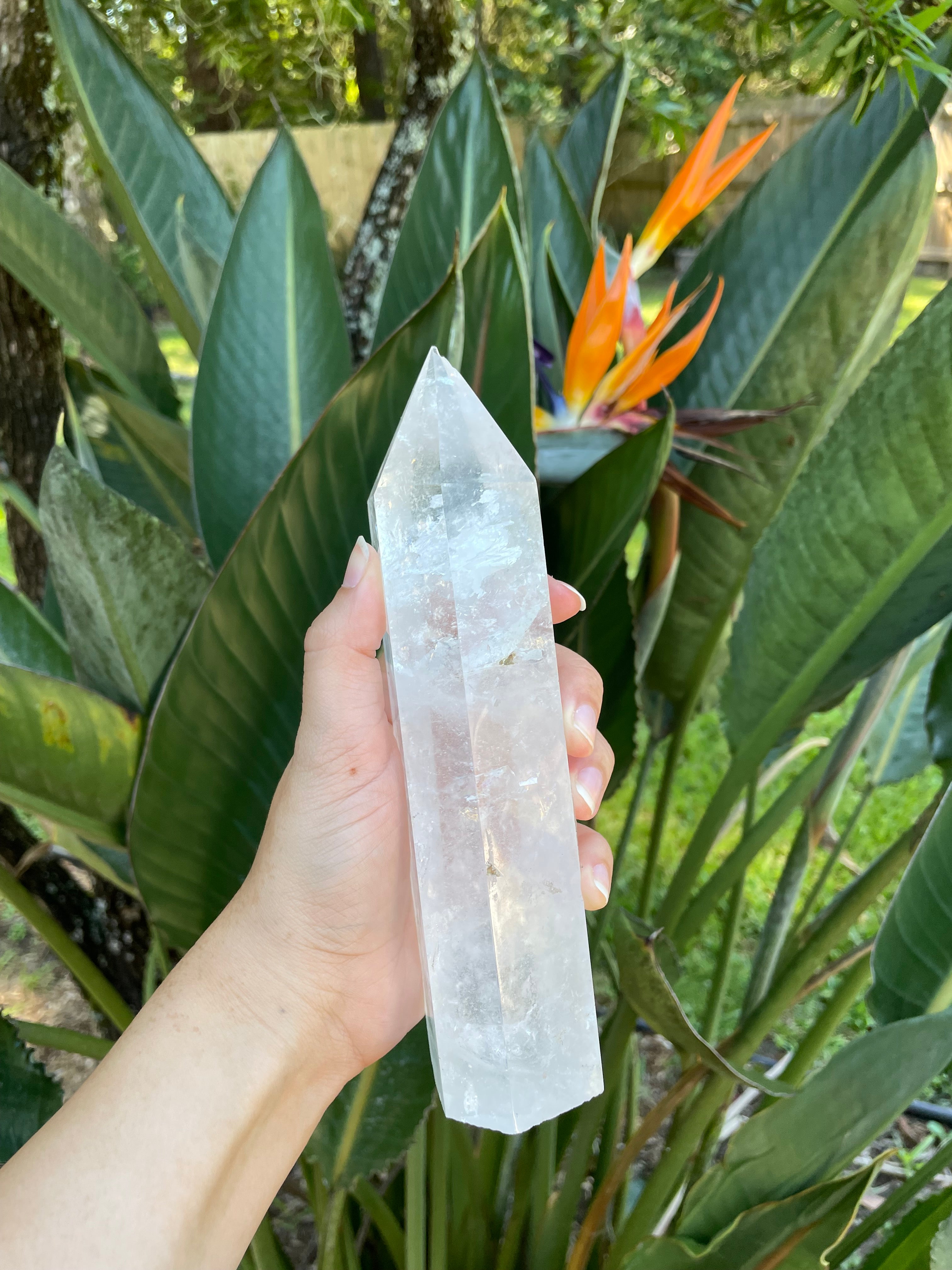 Clear Quartz Tower (Large)