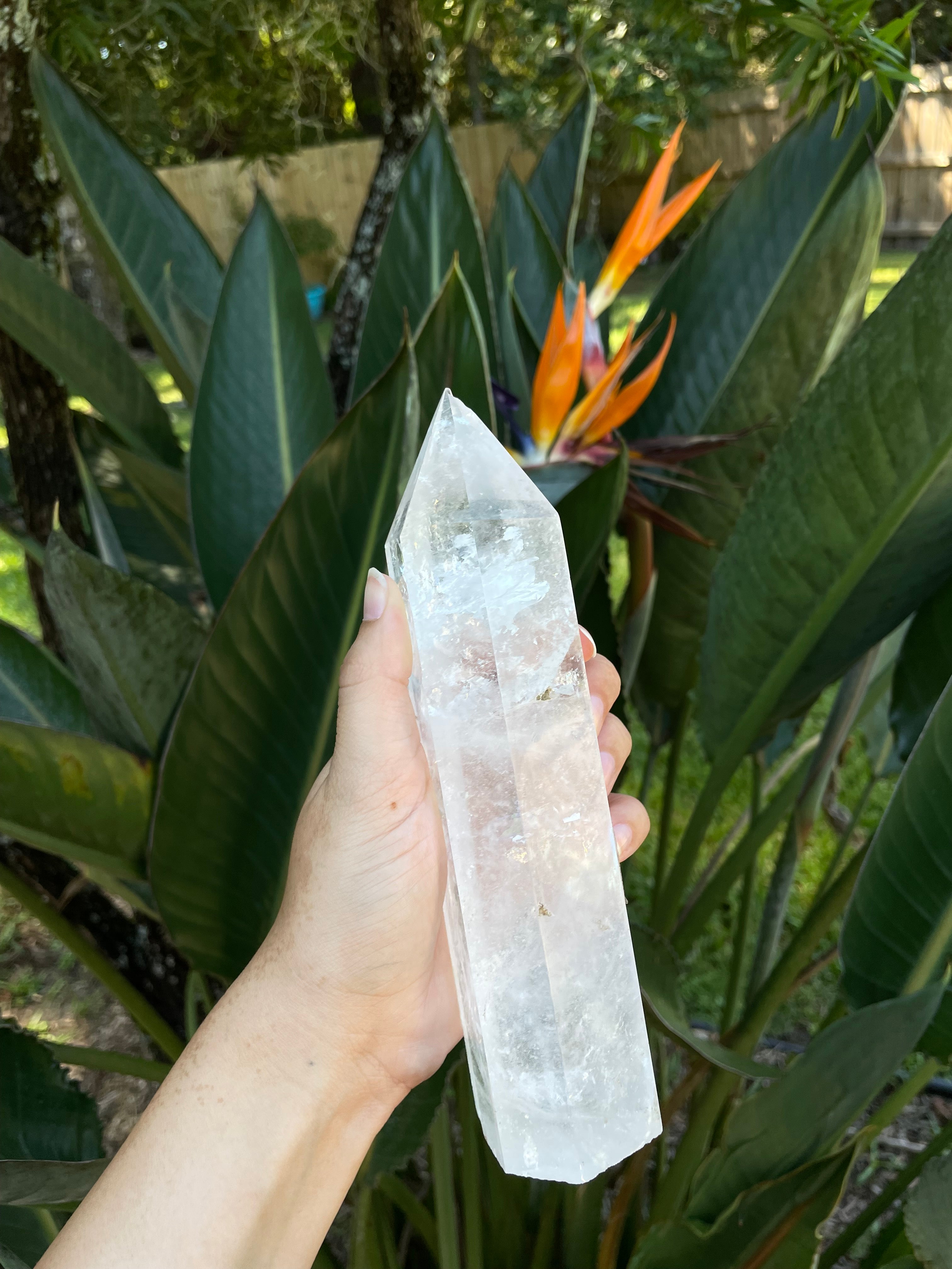 Clear Quartz Tower (Large)