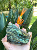 Load image into Gallery viewer, Labradorite (Raw, Half Polished) (Medium)
