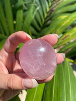 Load image into Gallery viewer, Rose Quartz Palm/Pocket Stone
