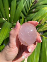 Load image into Gallery viewer, Rose Quartz Palm/Pocket Stone
