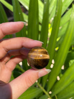 Load image into Gallery viewer, Tiger&#39;s Eye Sphere
